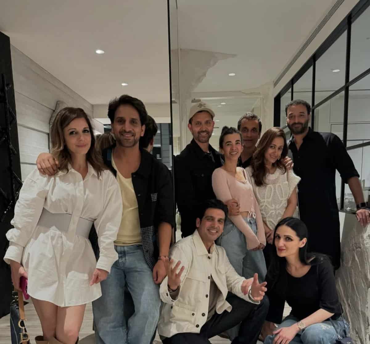 Hrithik Roshan celebrates 51st b’day with ex-wife Sussanne Khan, ladylove Saba